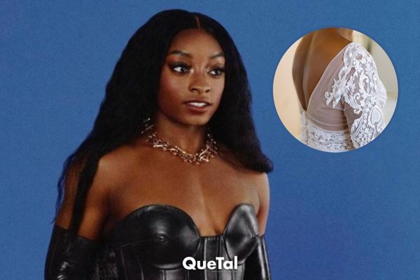 Simone Biles deja ver su vestido de novia antes de su boda